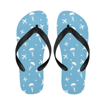 Skydiver Print Design LKS303 Flip Flops