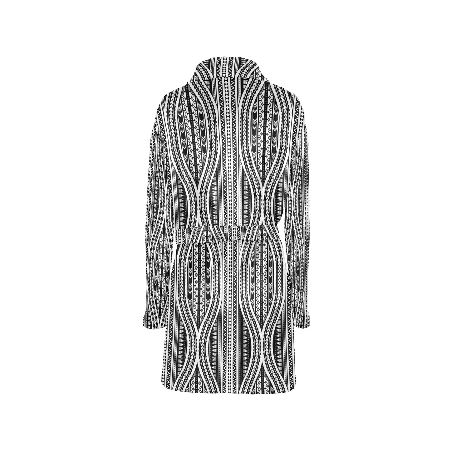 Polynesian Tribal Style Women's Fleece Robe