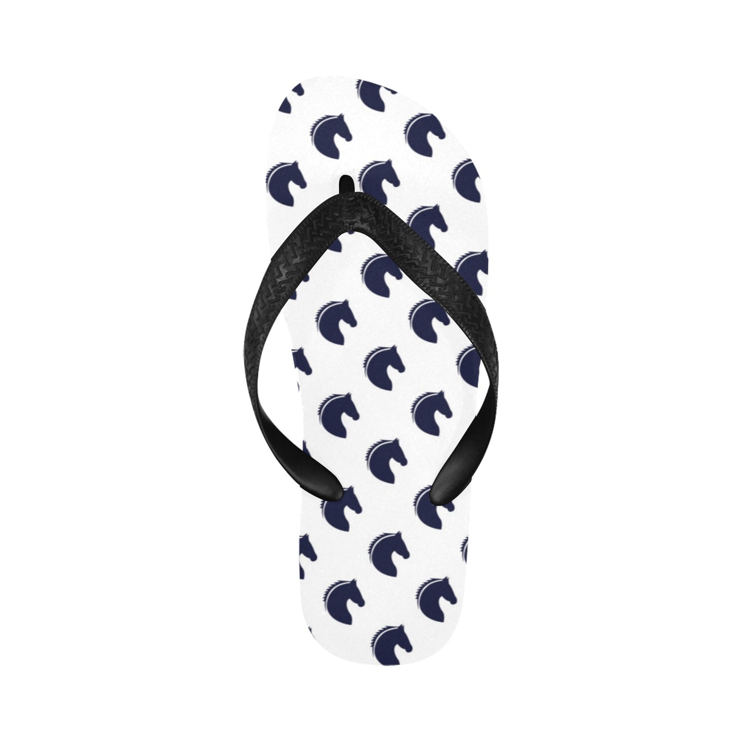 Horse Head Print Design LKS303 Flip Flops