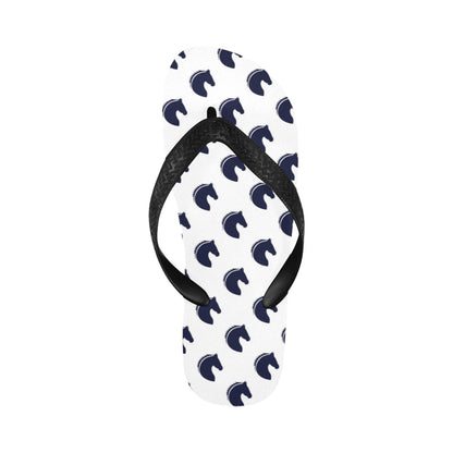 Horse Head Print Design LKS303 Flip Flops