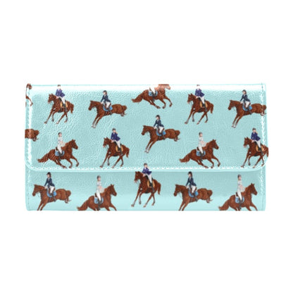 Equestrian Horse Riding Women's Trifold Wallet