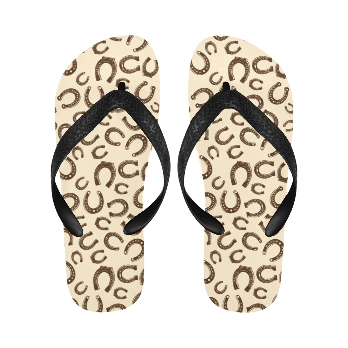 Horseshoe Print Design LKS302 Flip Flops