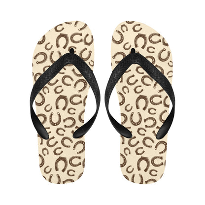 Horseshoe Print Design LKS302 Flip Flops
