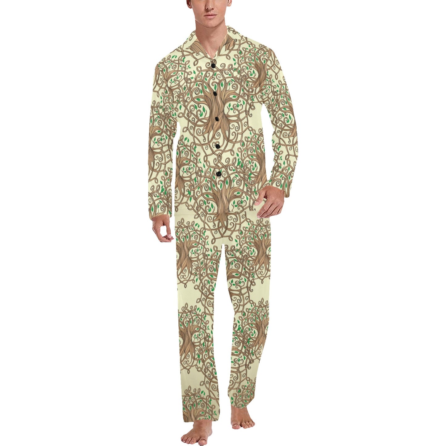 Celtic Tree of life Men's Long Pajama Set