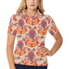 Ganesha Indian Pattern Print Design 02 Women's Polo Shirt