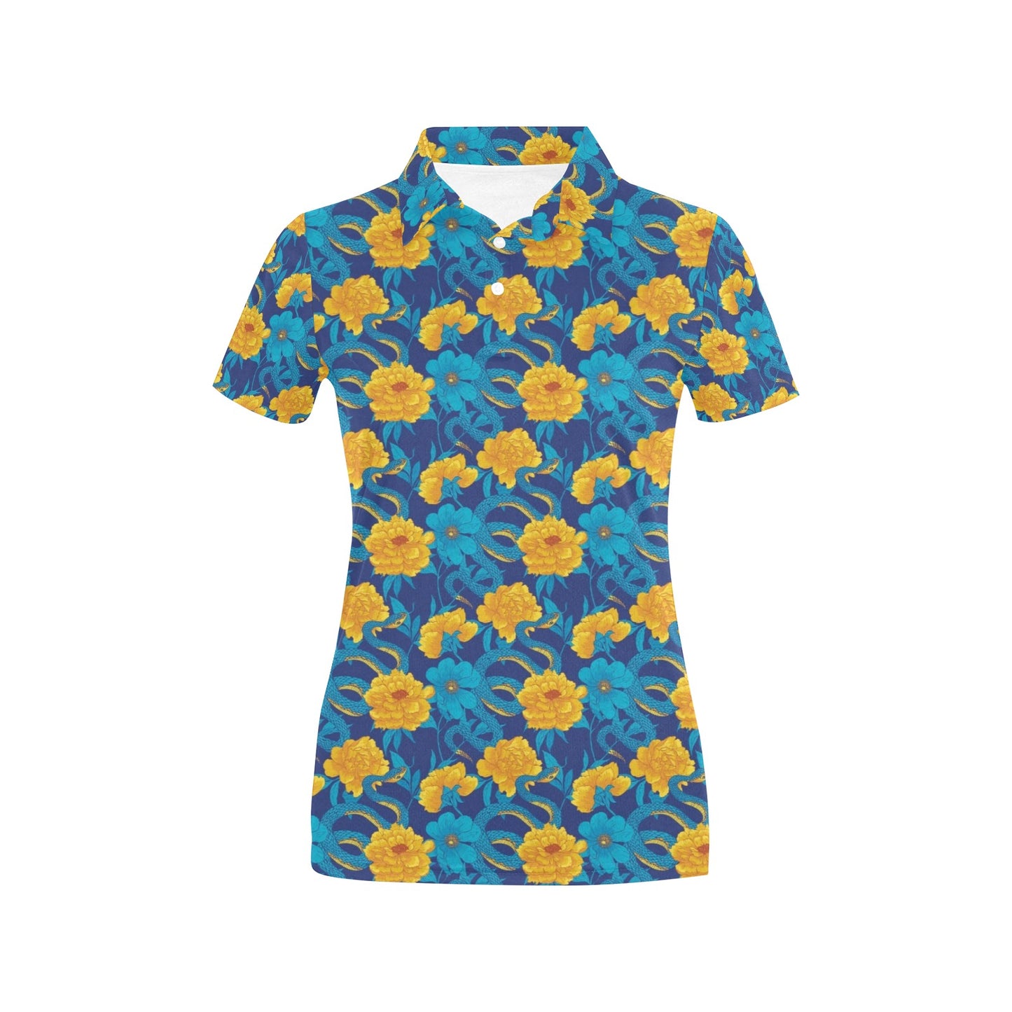 Boa Pattern Print Design 01 Women's Polo Shirt