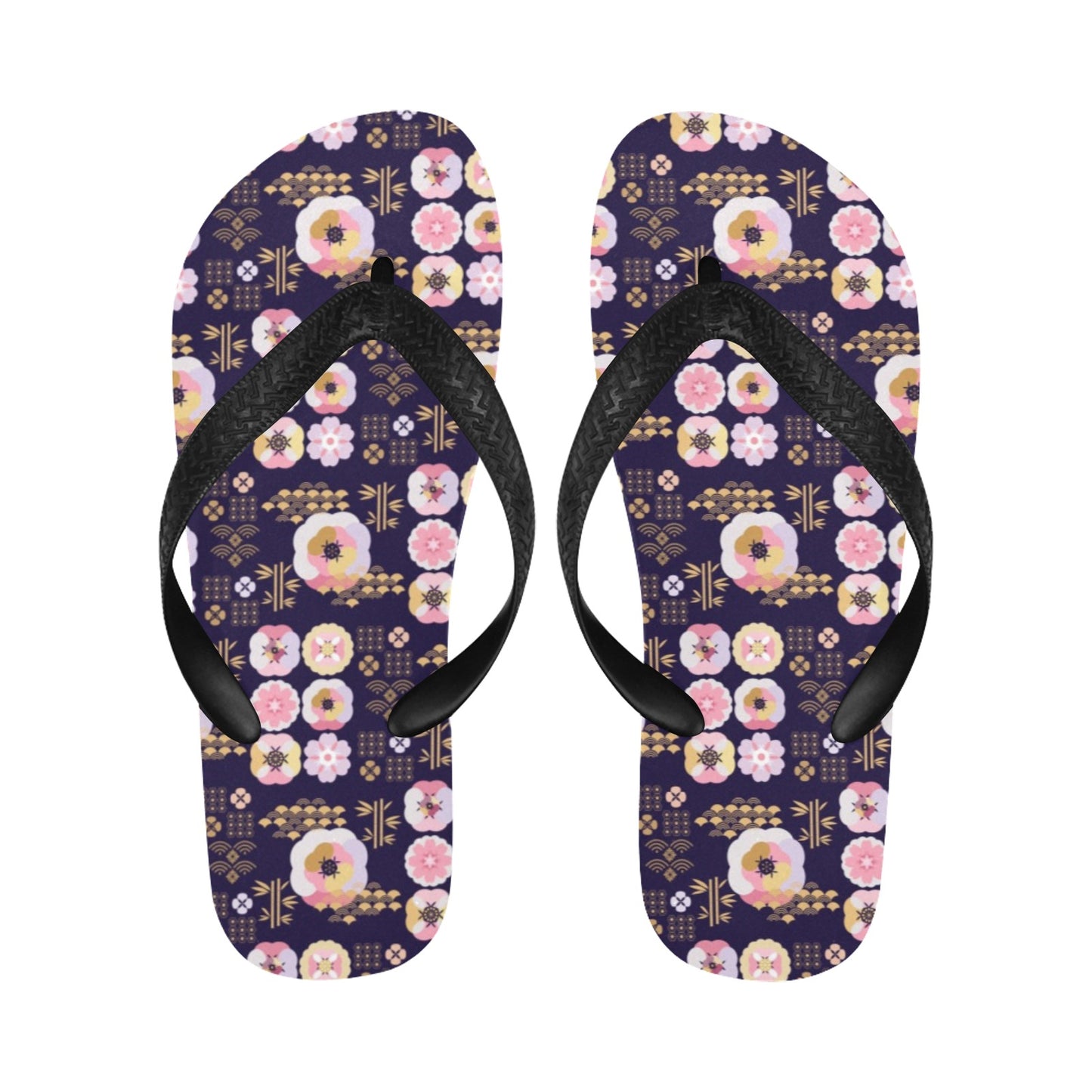 Sakura Japan Style Print Design LKS302 Flip Flops