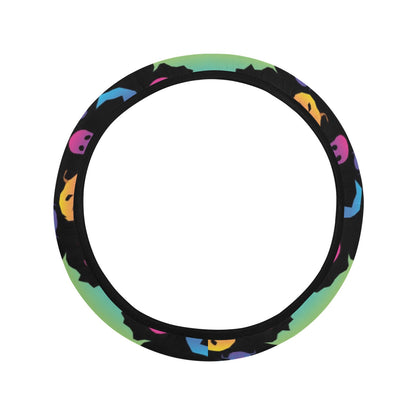 Halloween Print Design LKS404 Steering Wheel Cover with Elastic Edge