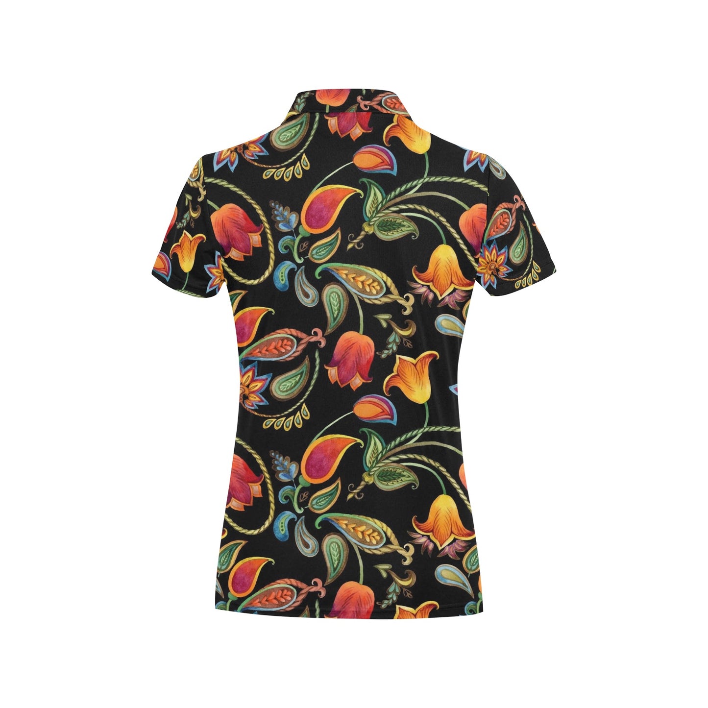 Tulip Boho Pattern Print Design TP09 Women's Polo Shirt
