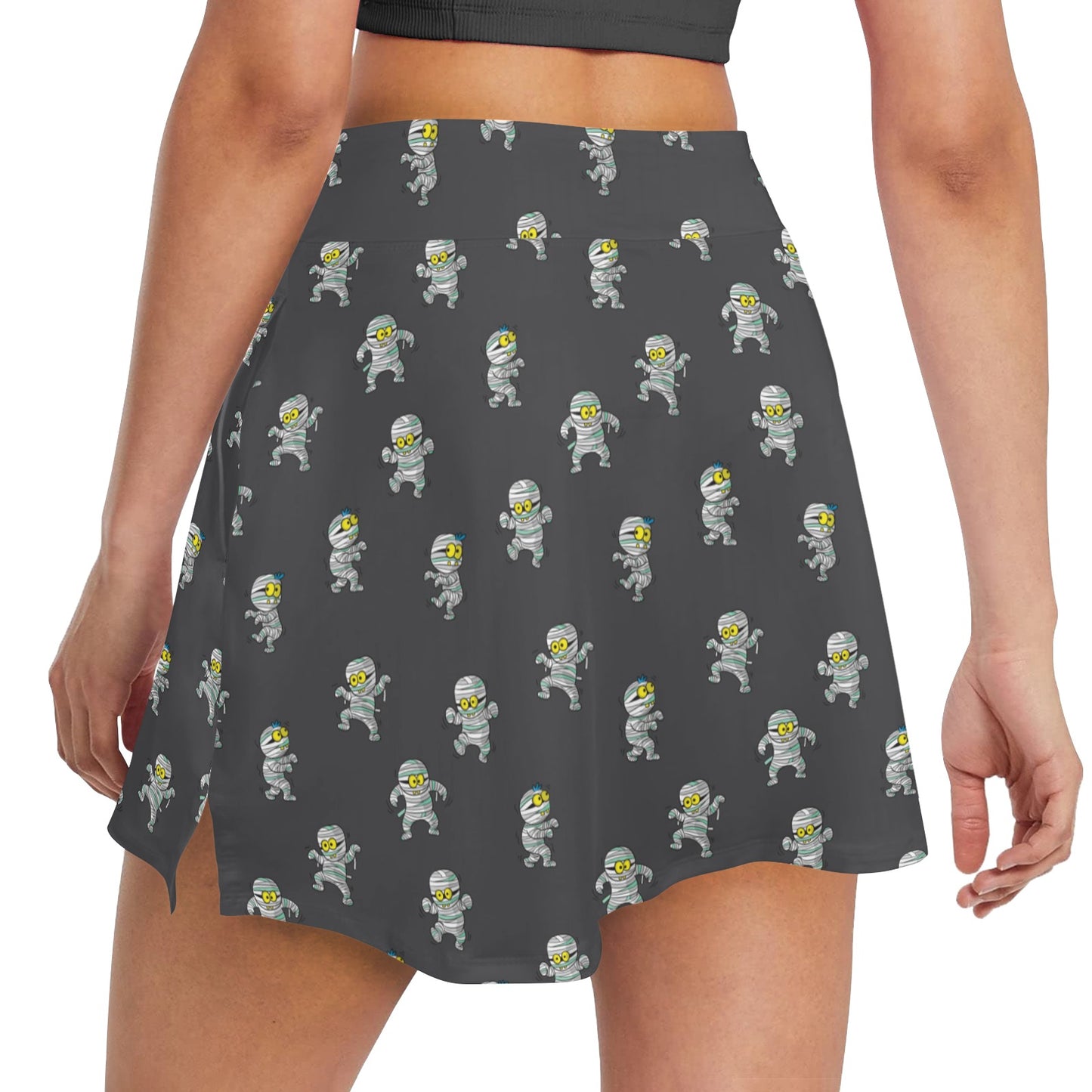 Mummy Print Design LKS305 17" Golf & Pickleball Skort with Pockets