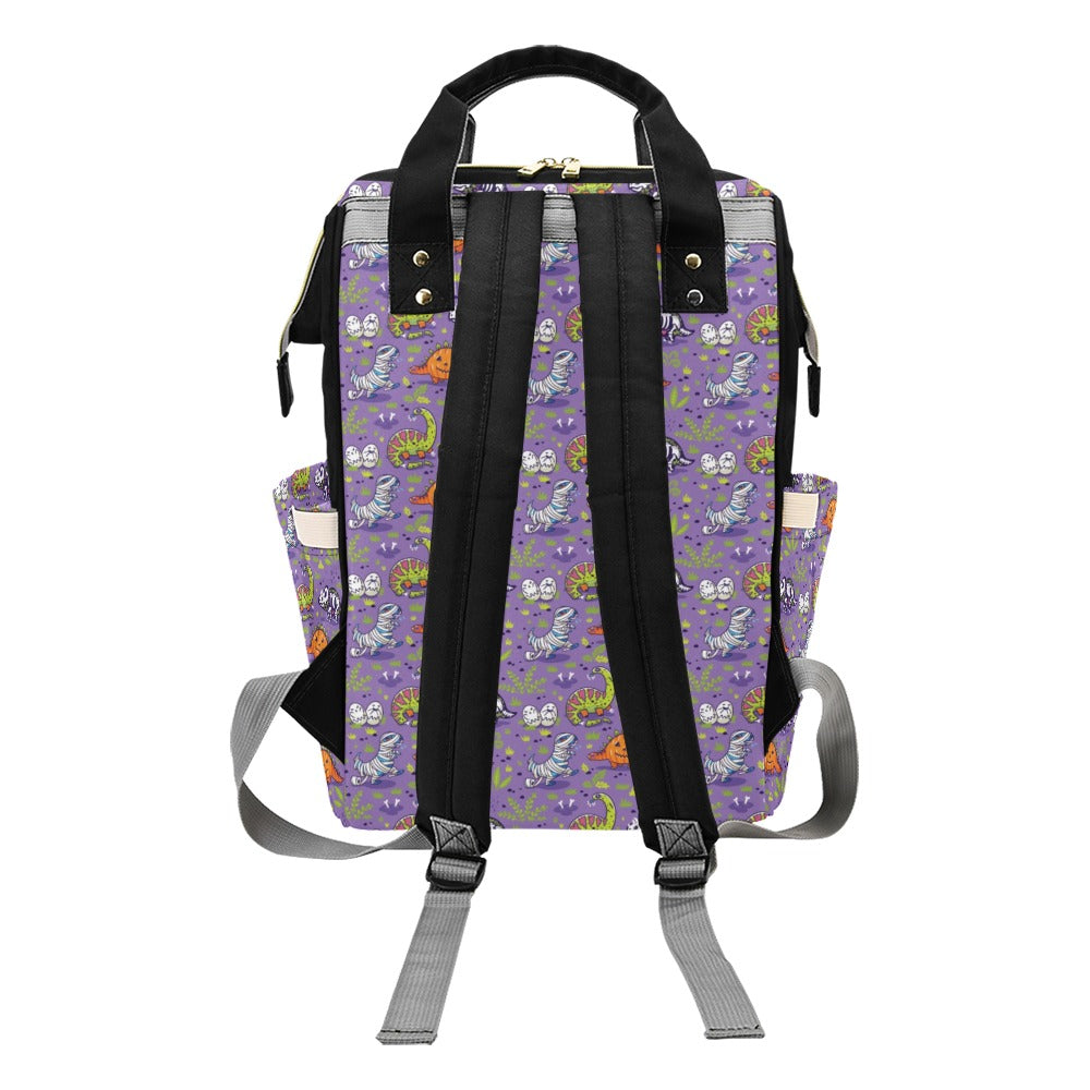Zombie Dinosaur Print Design LKS302 Diaper Bag Backpack