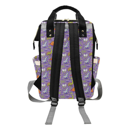 Zombie Dinosaur Print Design LKS302 Diaper Bag Backpack