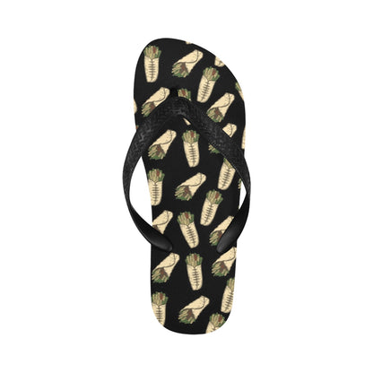 Burrito Print Design LKS303 Flip Flops