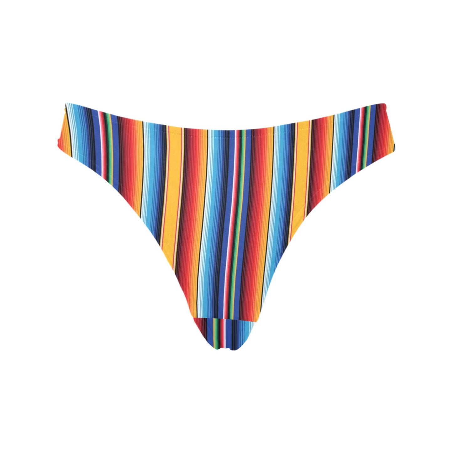 Mexican Blanket Stripe Print Pattern Women's Thongs