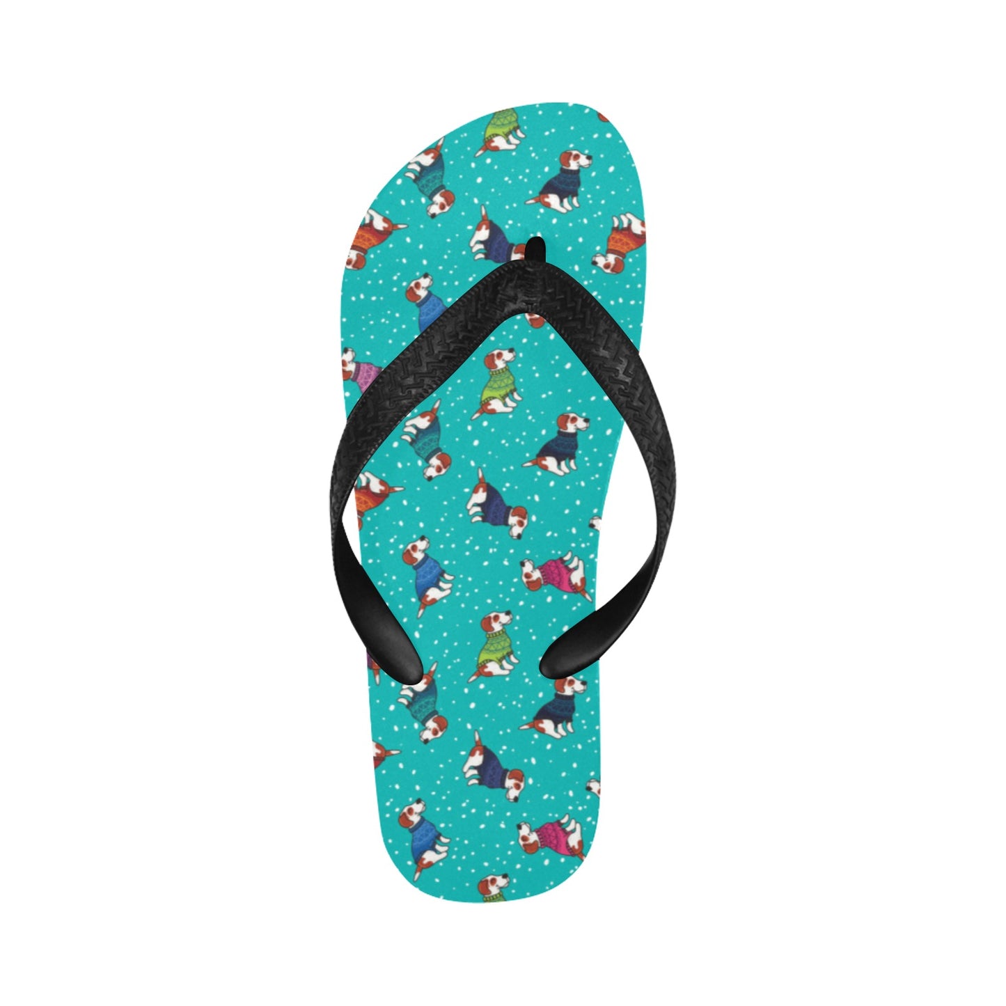 Russell Terriers Print Design LKS309 Flip Flops