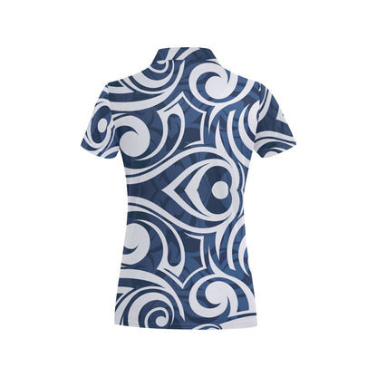 Maori Pattern Print Design 01 Women's Polo Shirt