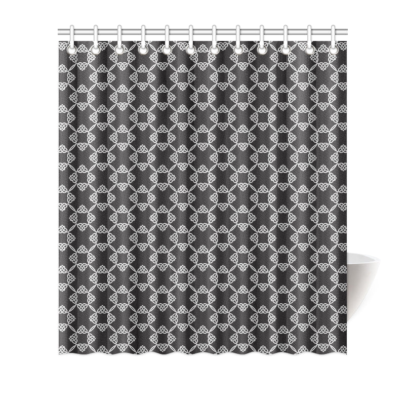 Celtic Pattern Print Design 06 Shower Curtain