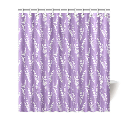 Lavender Pattern Print Design LV08 Shower Curtain