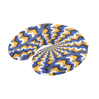 Optical illusion Pattern Print Design A01 U-Shaped Travel Neck Pillow