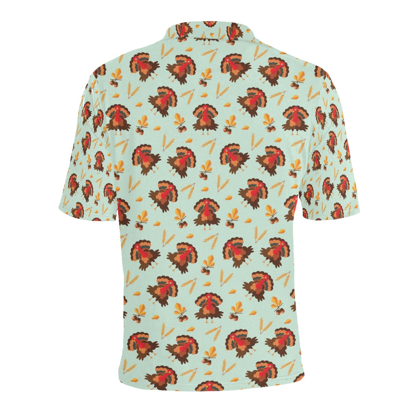 Thanksgiving Print Design LKS309 Men Polo Shirt