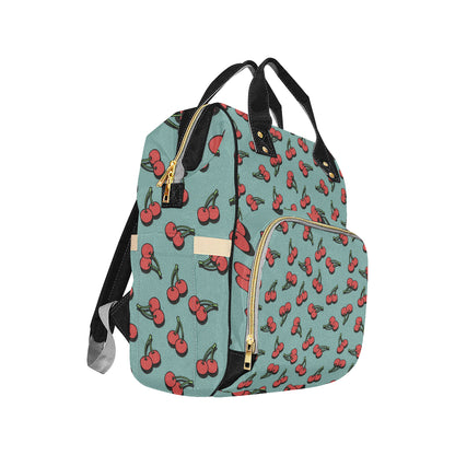 Cherry Pattern Print Design CH03 Diaper Bag Backpack