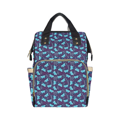 Butterfly Pattern Print Design 011 Diaper Bag Backpack