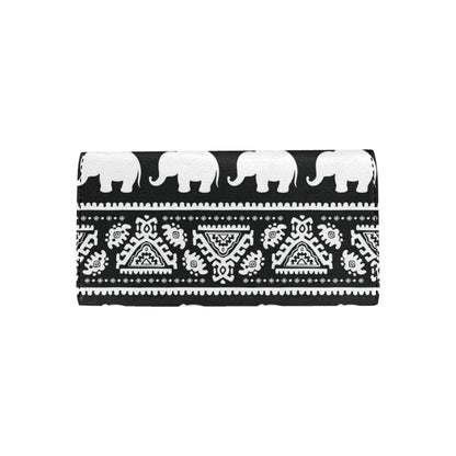 Elephant Pattern Women's Trifold Wallet