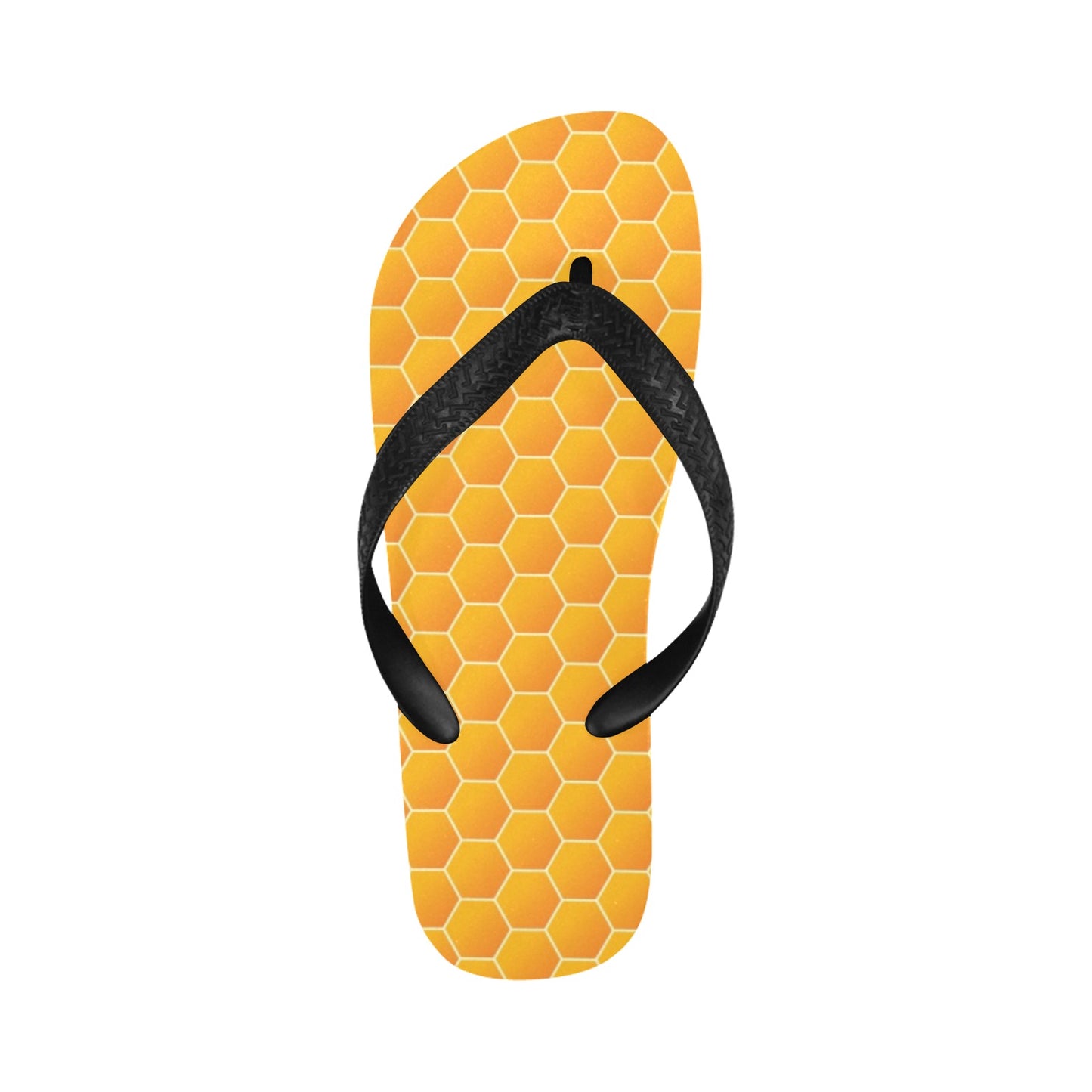 Honey Bee Honeycomb Print Design LKS3011 Flip Flops