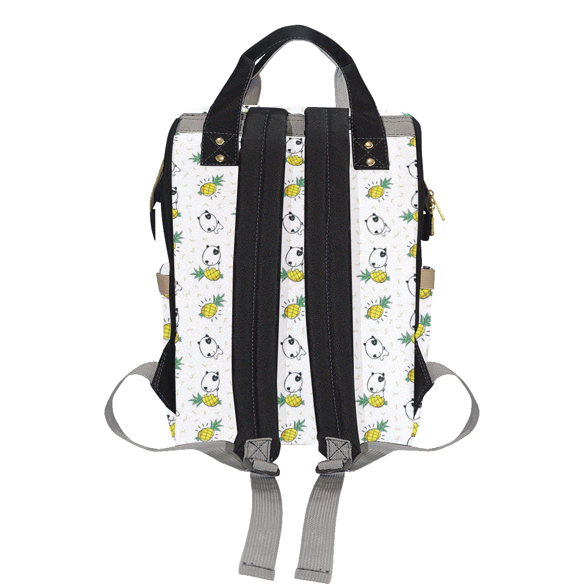 Bull Terriers Pattern Print Design 05 Diaper Bag Backpack