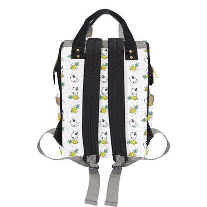 Bull Terriers Pattern Print Design 05 Diaper Bag Backpack