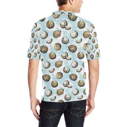 Coconut Pattern Print Design CN01 Men Polo Shirt