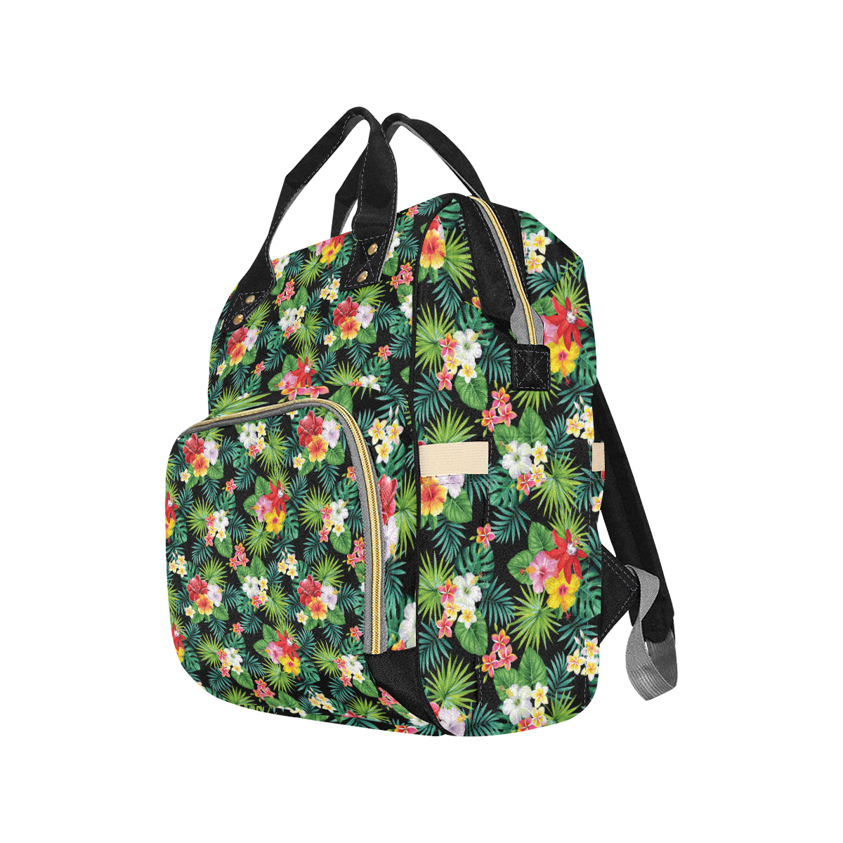 Hibiscus Hawaiian flower tropical Diaper Bag Backpack