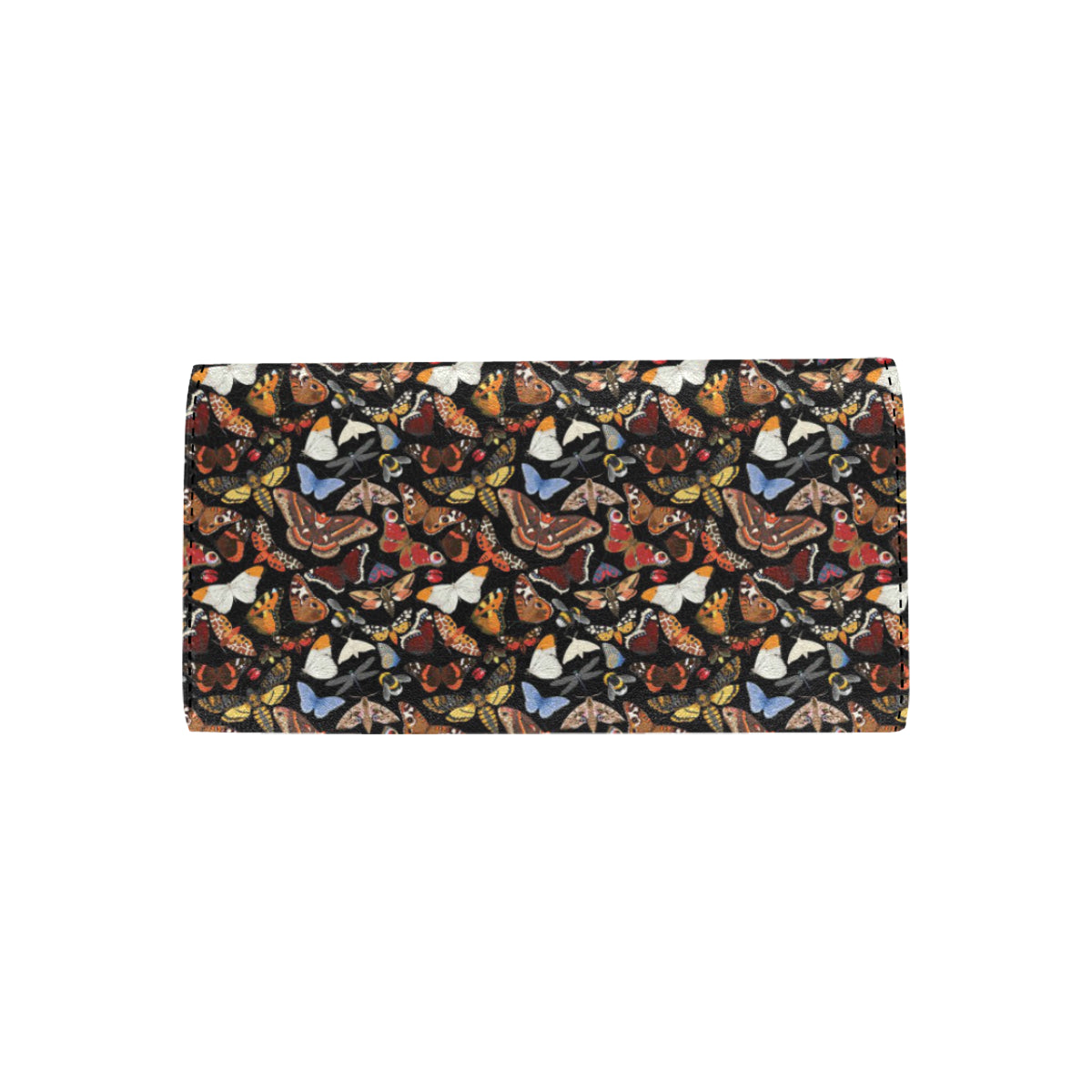 Butterfly Pattern Print Design 08 Women's Trifold Wallet