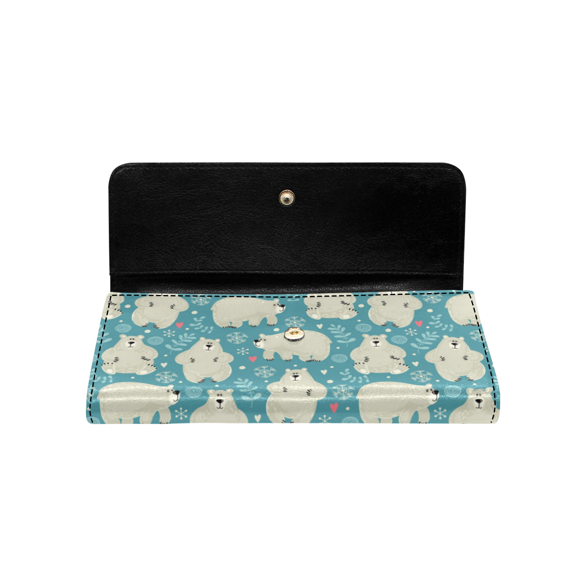 Bear Pattern Print Design BE04 Women's Trifold Wallet