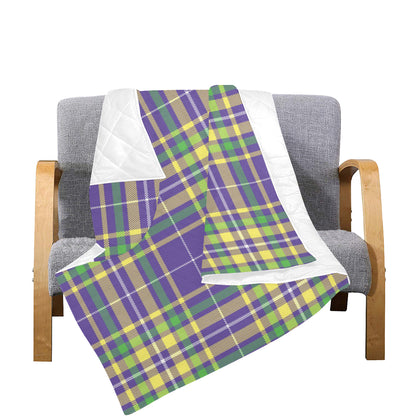 Mardi Gras Pattern Print Design 010 Premium Quilt