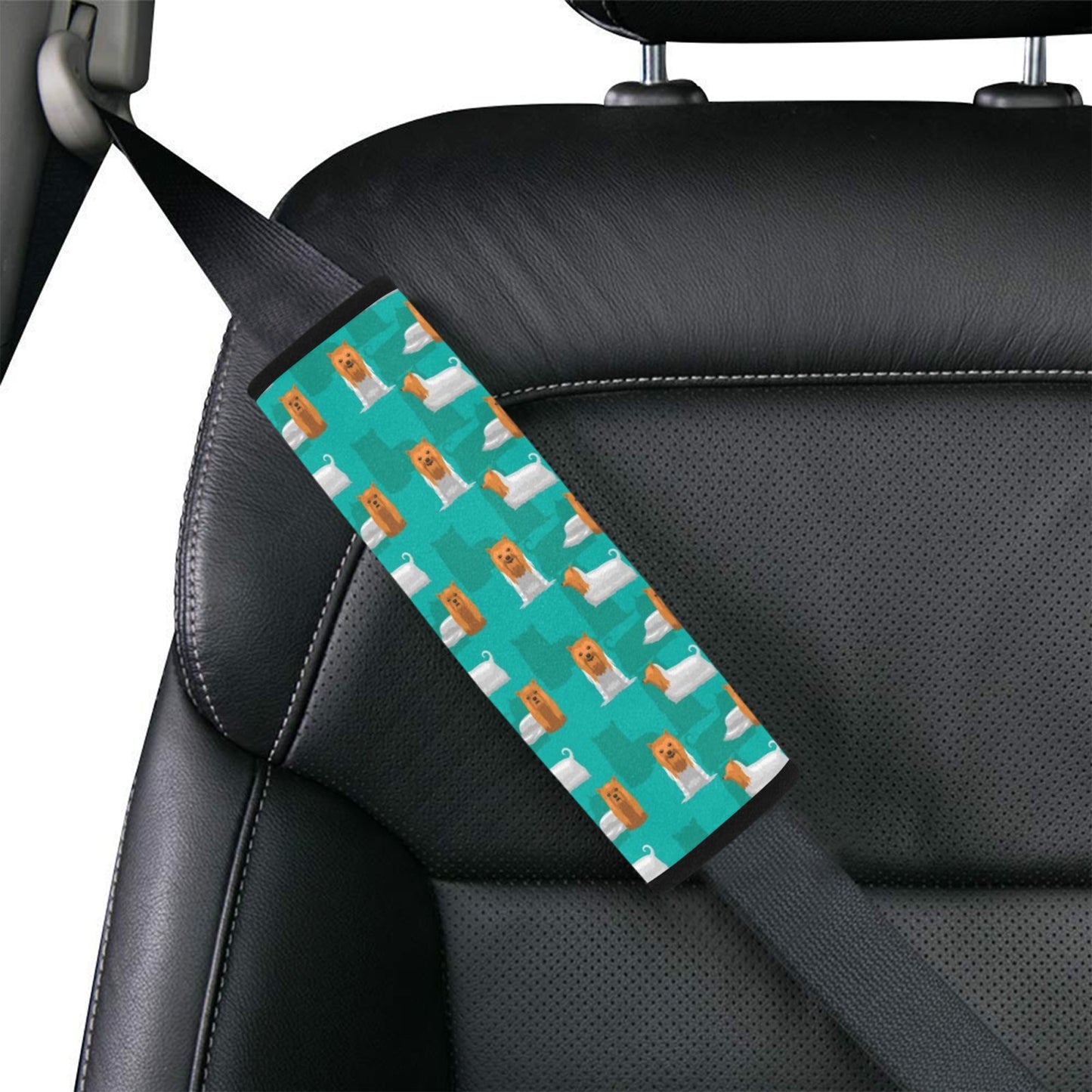 Silky Terriers Print Design LKS301 Car Seat Belt Cover