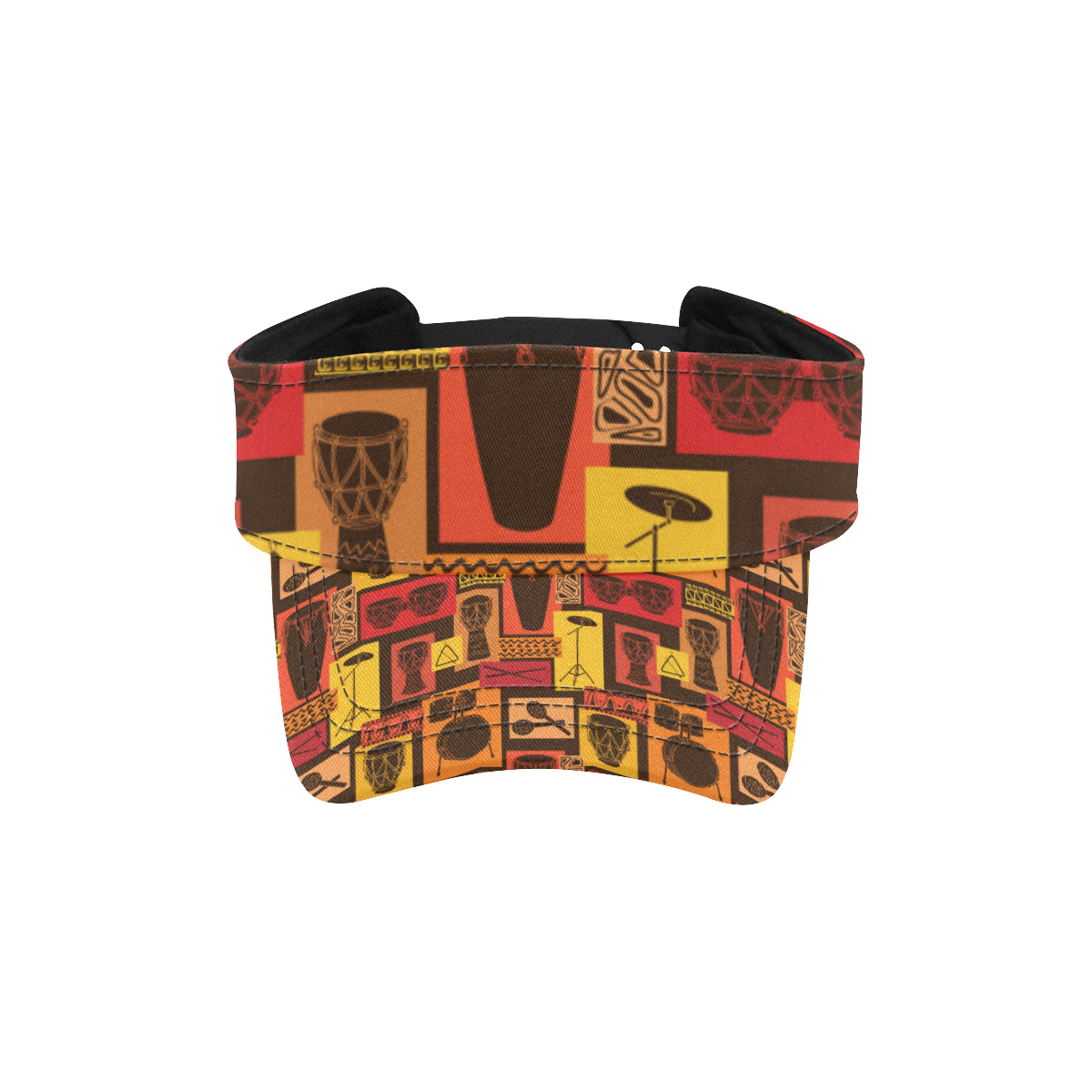 Percussion Pattern Print Design 02 Unisex Sun Visor
