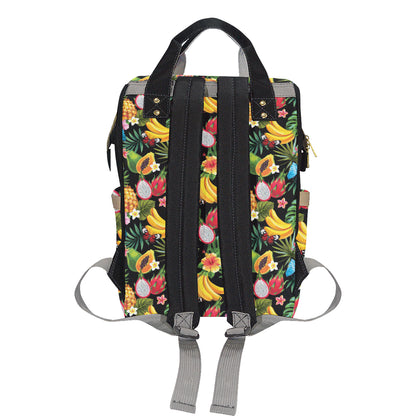 Tropical Fruits Pattern Print Design TF04 Diaper Bag Backpack