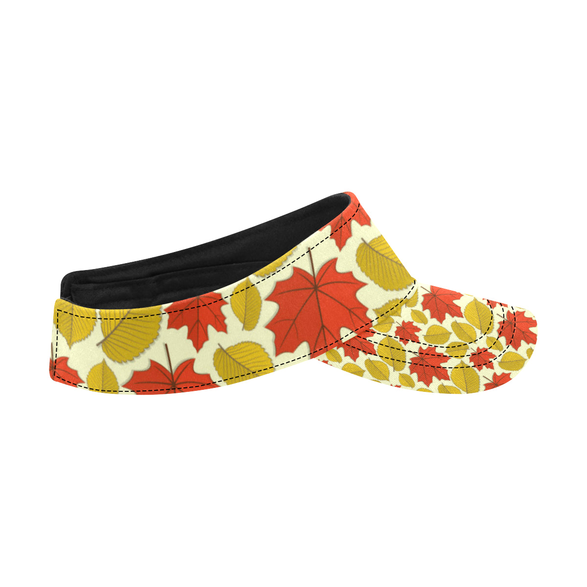 Elm Maple Leave Print Pattern Unisex Sun Visor