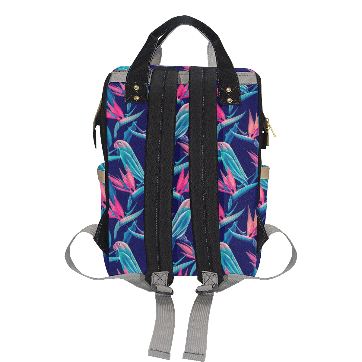 Tropical Flower Pattern Print Design TF024 Diaper Bag Backpack