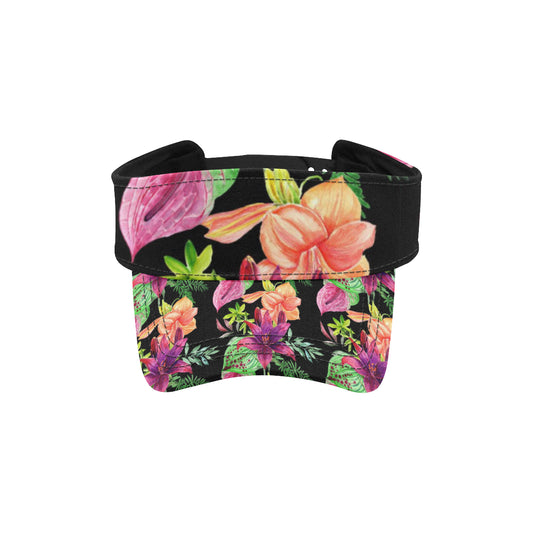 Amaryllis Pattern Print Design AL09 Unisex Sun Visor