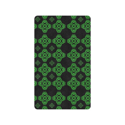 Celtic Knot Green Neon Design Rubber Doormat