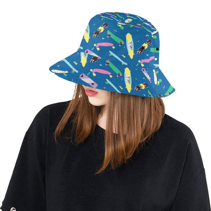 Skateboard Print Design LKS302 Unisex Bucket Hat