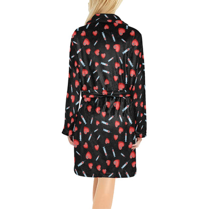 Phlebotomist Medical Concept Women's Fleece Robe
