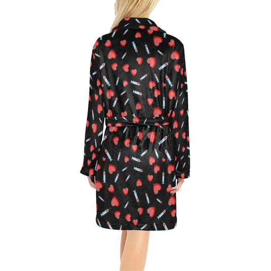 Phlebotomist Medical Concept Women's Fleece Robe