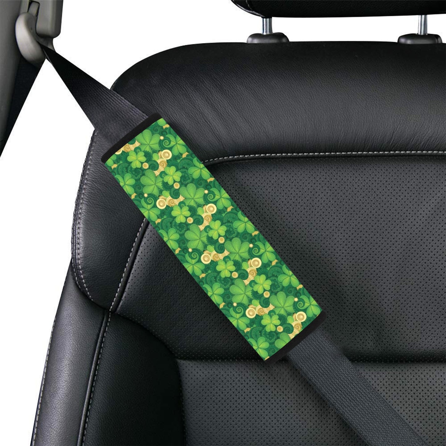 Shamrock Print Design LKS301 Car Seat Belt Cover