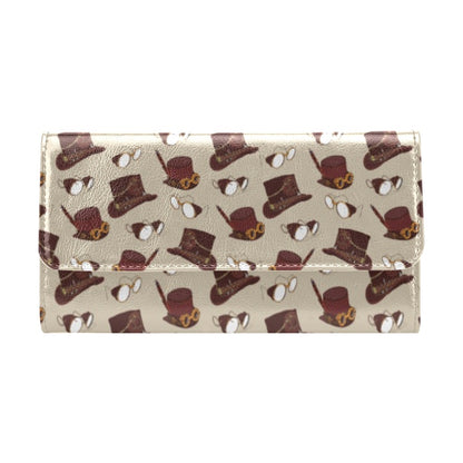 Steampunk Hat Print Design LKS301 Women's Trifold Wallet