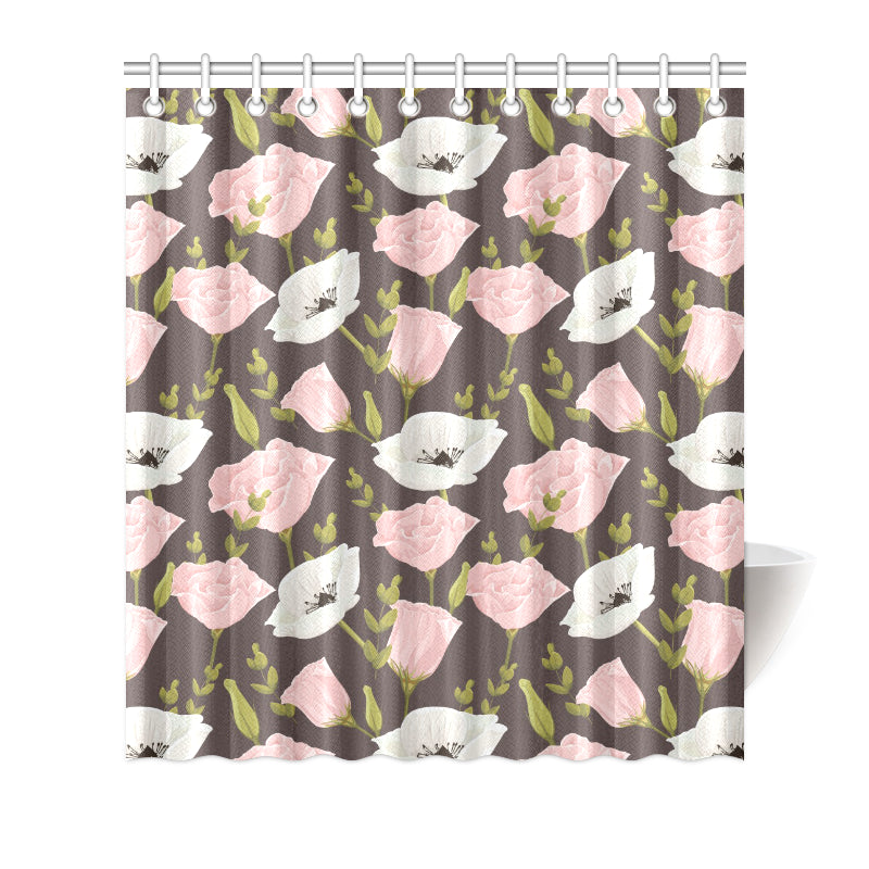 Anemone Pattern Print Design AM011 Shower Curtain