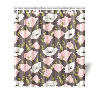 Anemone Pattern Print Design AM011 Shower Curtain