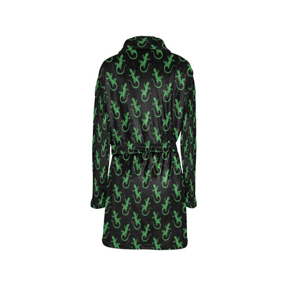 lizard Print Design LKS401 Women's Fleece Robe